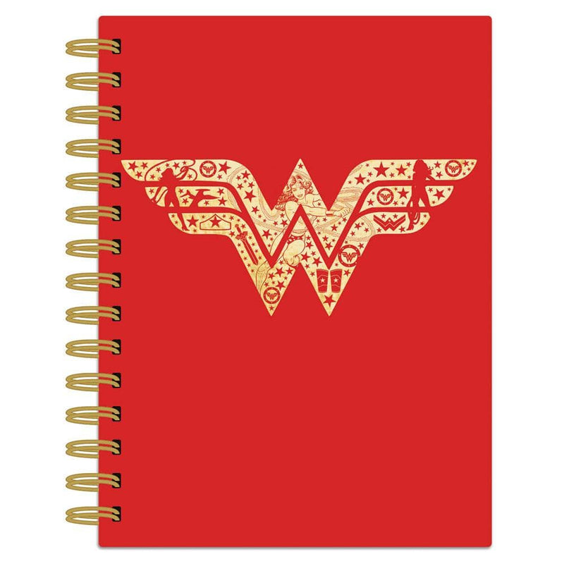 Spiral Journal Notebook - Wonder Woman Red Logo