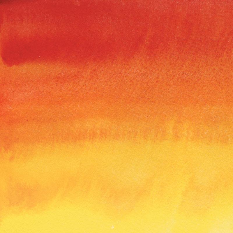 scrapbook paper image features red, orange and yellow watercolor wash.