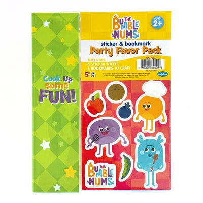 Party favor pack featuring the Bumble Nums shown in package on white background.
