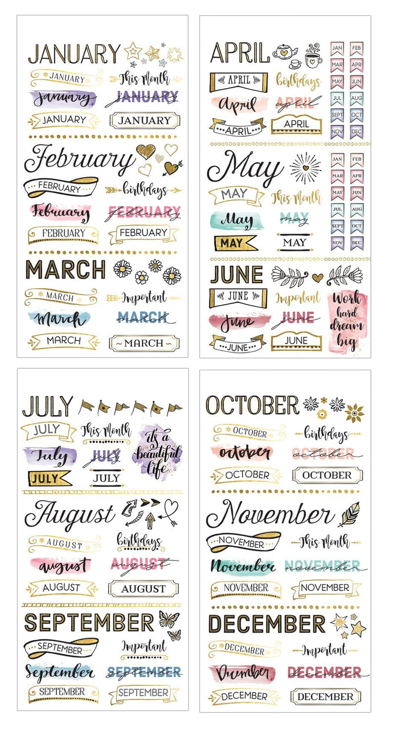 Planner Stickers - Creative Monthly Kit