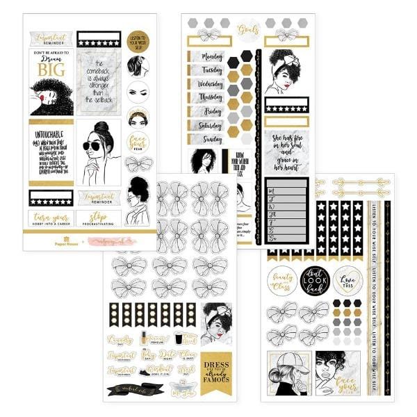 glamorous girls weekly kit planner stickers