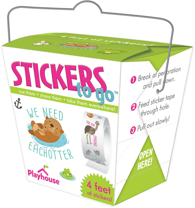 Roll of Stickers - Punny Animals