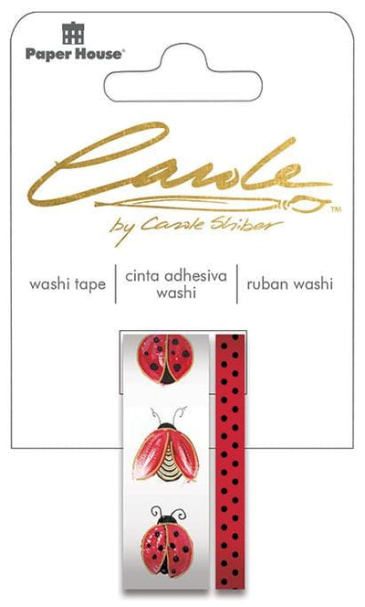carole shiber hand-painted ladybug washi tape set