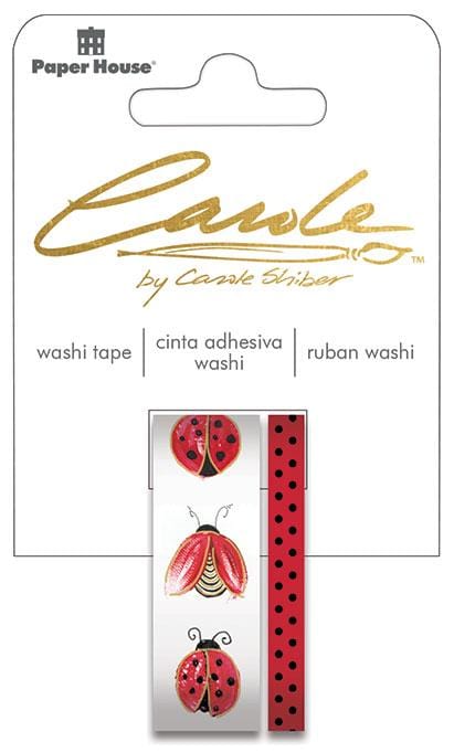 carole shiber hand-painted ladybug washi tape set