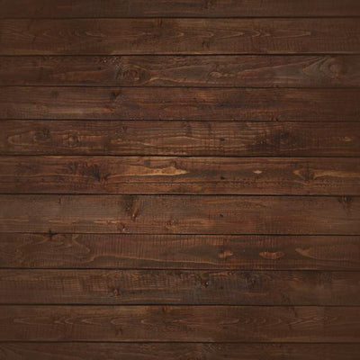 Dark brown wood planks are featured on this scrapbook paper.