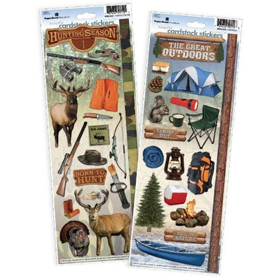 hunting/outdoors cardstock sticker value pack