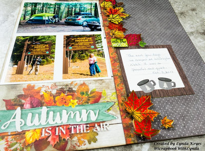 Easy and Fun Fall Scrapbook Layout
