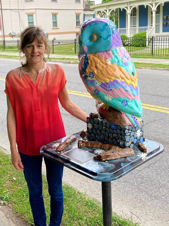 Rocky the Owl Has a New "Fancy" Friend in Saugerties