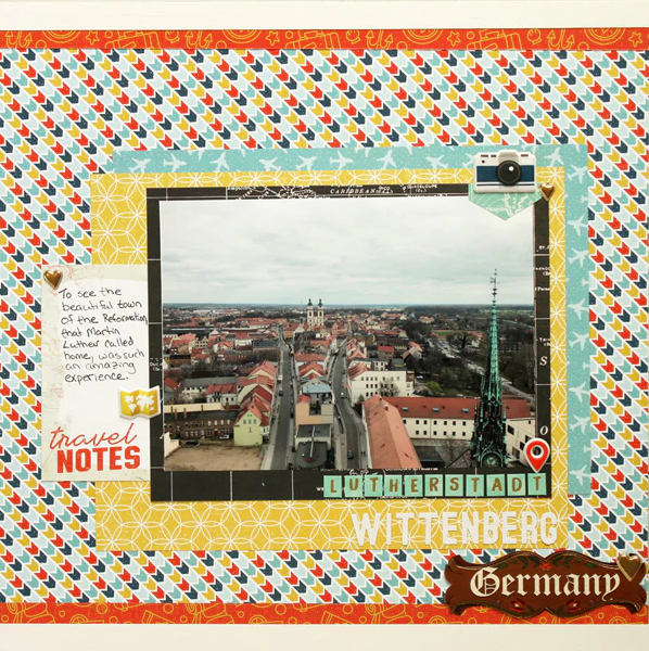 Personalizing a Travel Scrapbook Layout