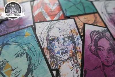 Artist Trading Cards Using Color Washed Paper Pack