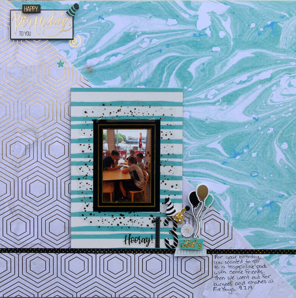 Birthday Scrapbook Layout