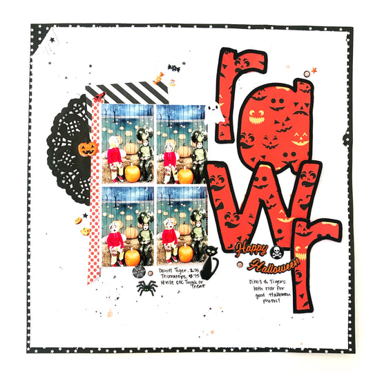 Falling Into Halloween Scrapbooking