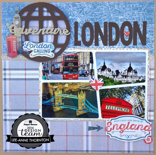 London Scrapbook Layout