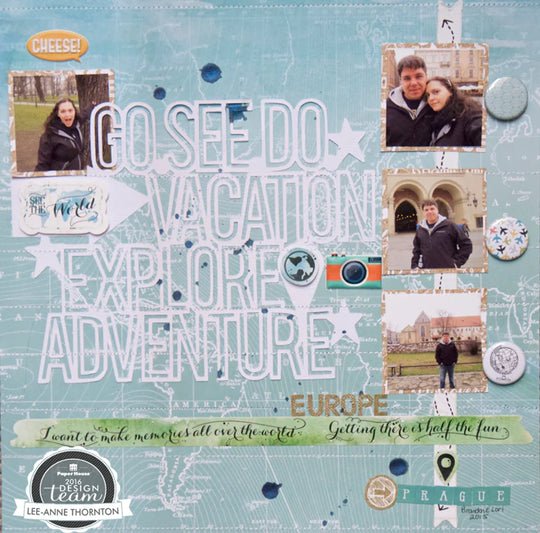 Go See Do Scrapbook Layout