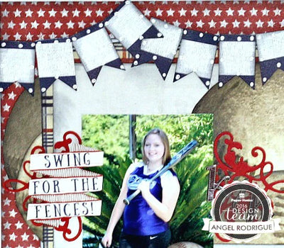 Let's Play Ball Scrapbook Layout
