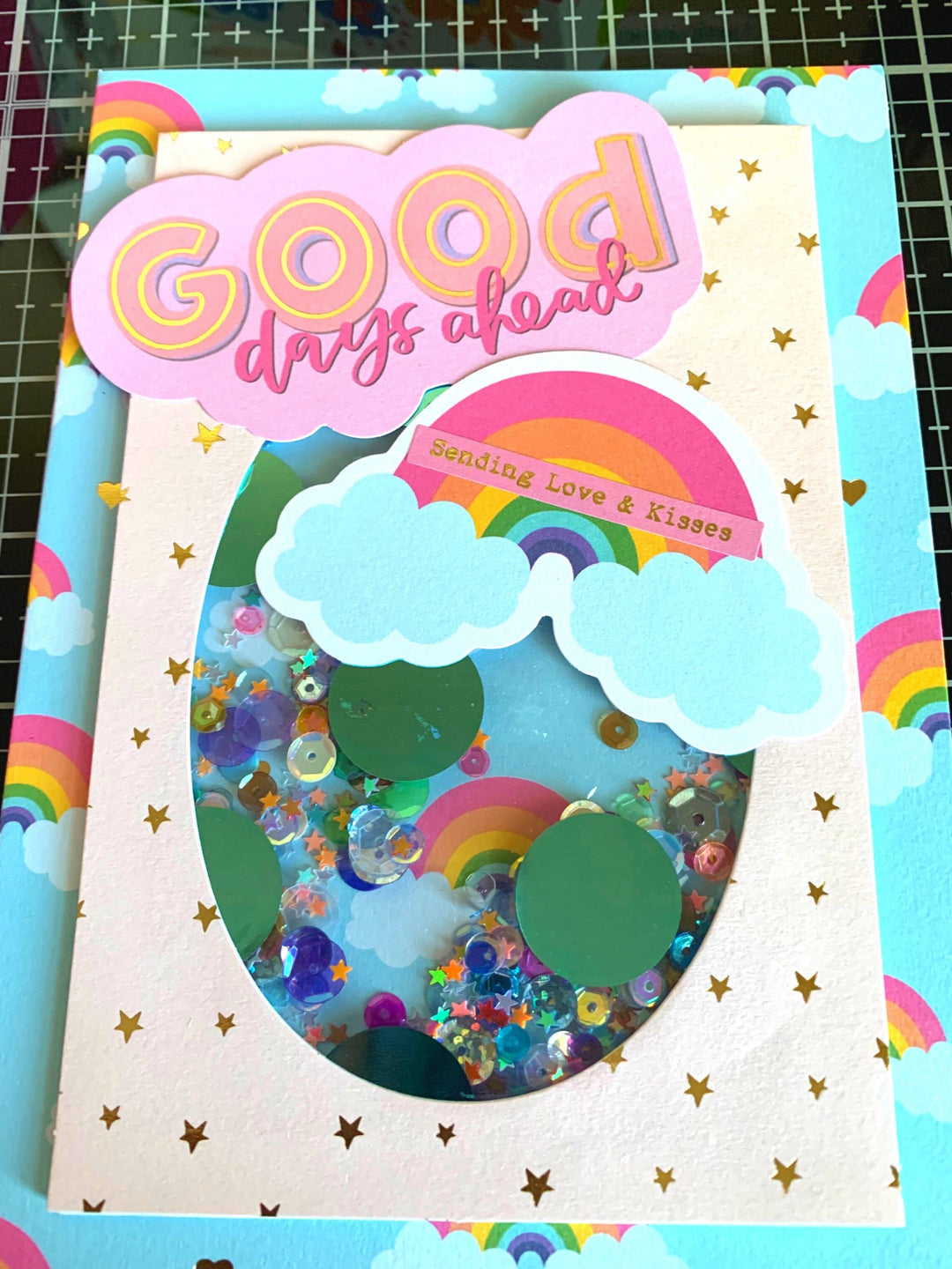 Making a Shaker Card, Birthday Card, and Gift Tag