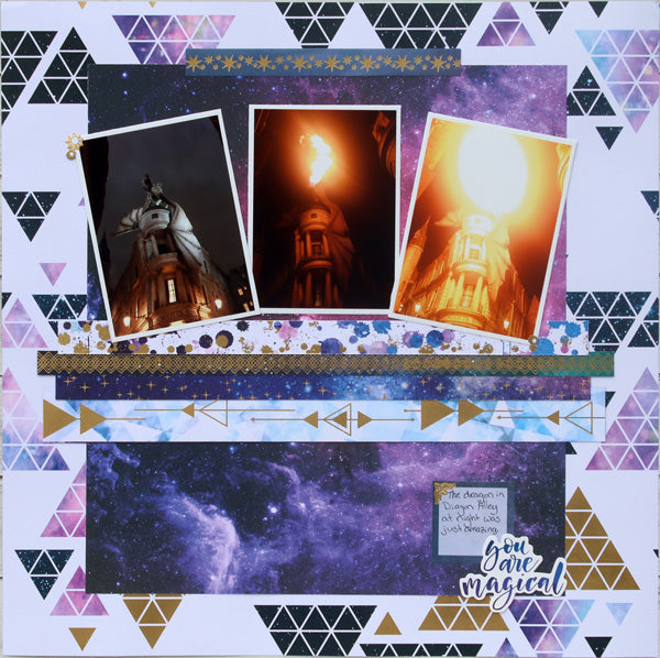 Harry Potter Nighttime Scrapbook Layout
