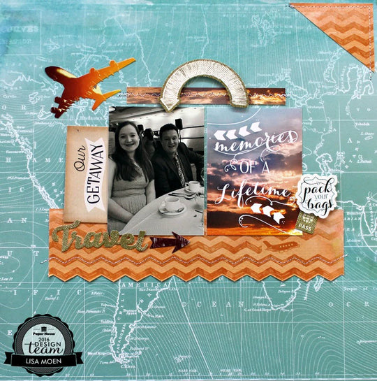 Travel Scrapbook Layout