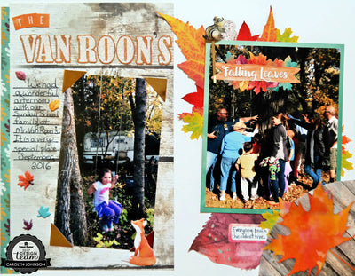 Fall Themed Traveler's Notebook using Autumn Woods