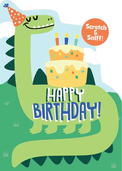 Note Card - Dinosaur Scratch and Sniff