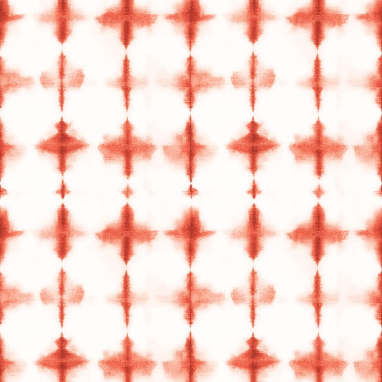scrapbook paper featuring a red tie-dye pattern on a white background.