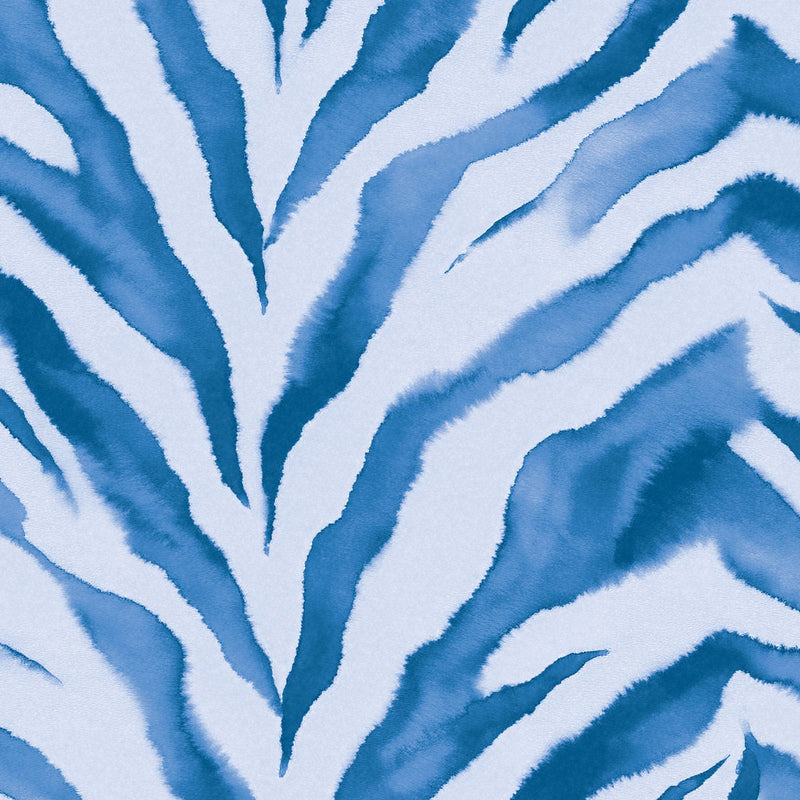 Blue  Watercolor Zebra & Python Print 12 x 12 Paper