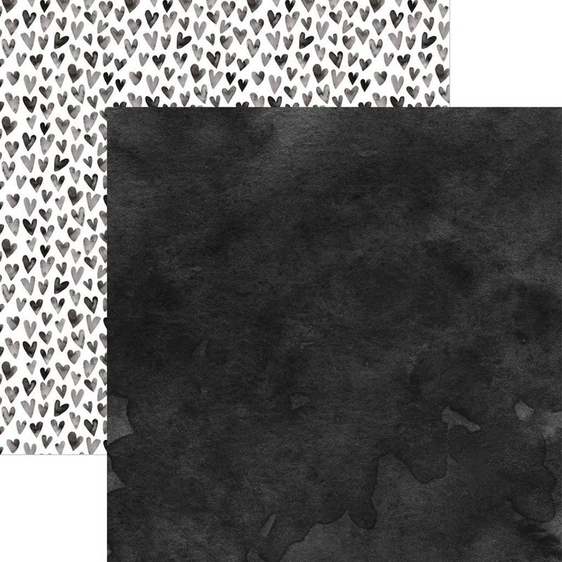 Black Colorways Pattern 12 x 12 Scrapbook Paper Set