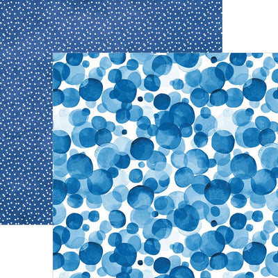 Blue Colorways Pattern 12 x 12 Scrapbook Paper Set