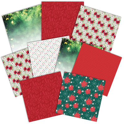 It's Christmas Time  Pattern 12 x 12 Scrapbook Paper Set