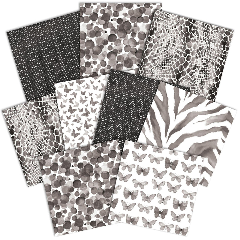 Black Colorways II Pattern Paper Asst