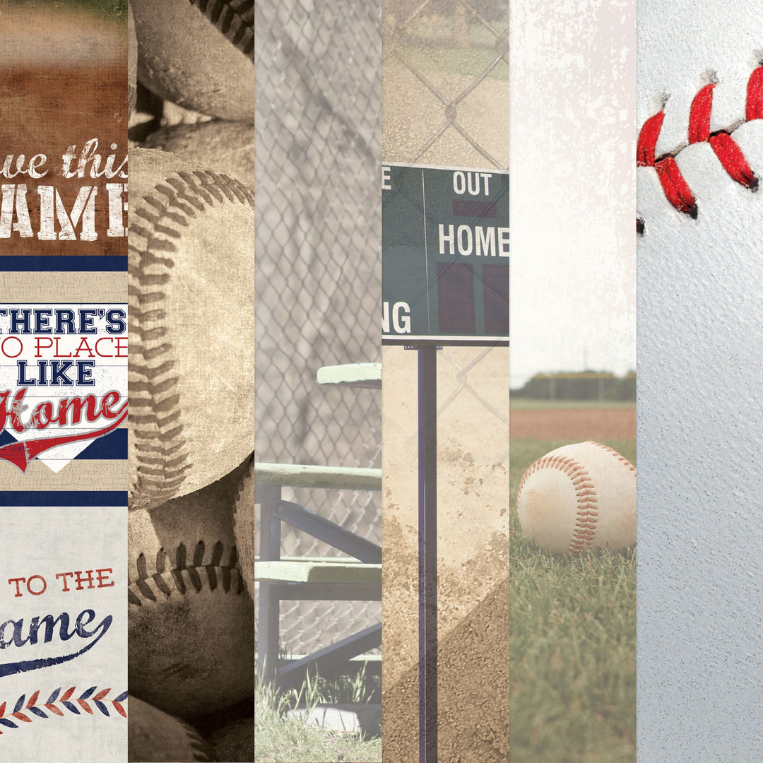 Baseball 12 x 12  Paper Assortment