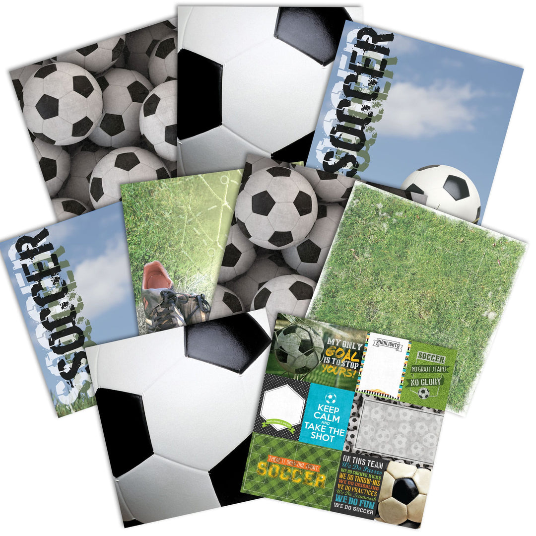 Soccer 12 x 12  Paper Assortment