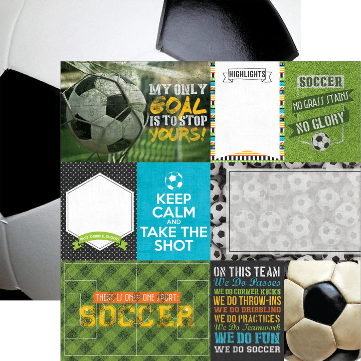 Soccer 12 x 12  Paper Assortment