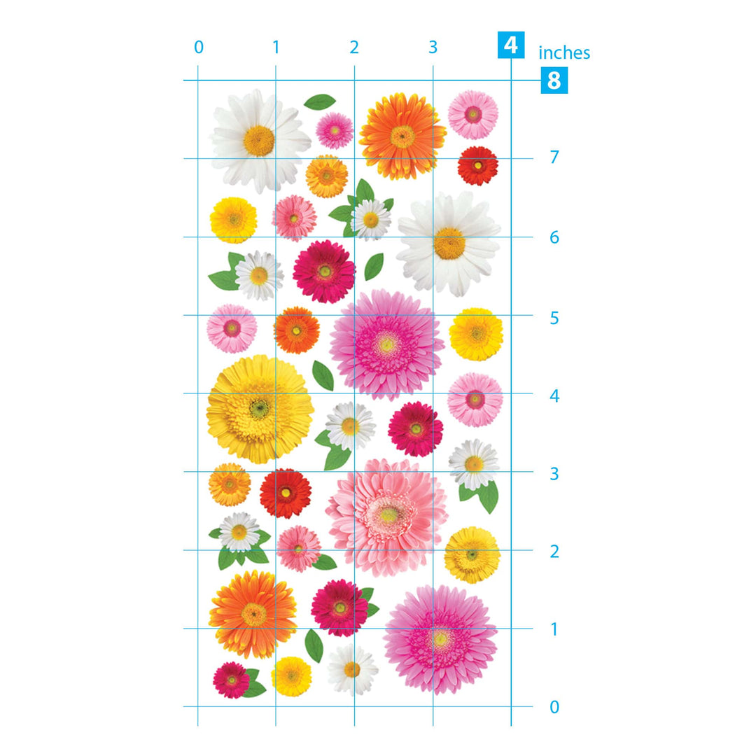 Decorative Stickers - Gerbera Daisies