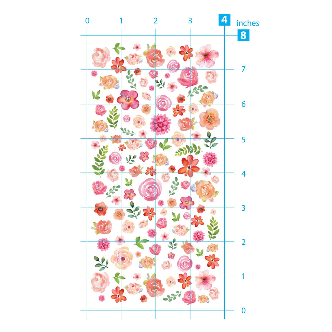 Decorative Stickers - Pink Flowers