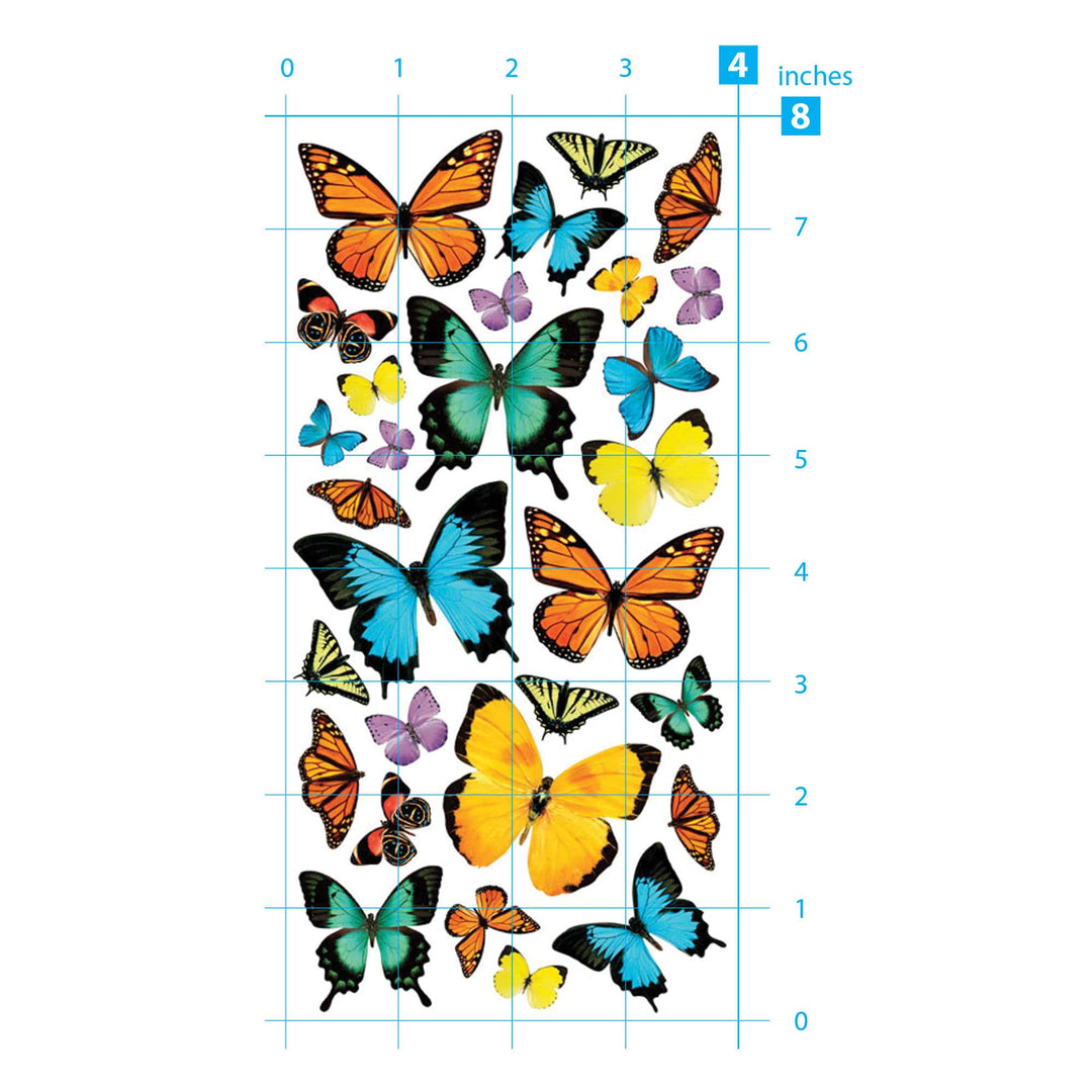 Decorative Stickers - Butterflies - Large