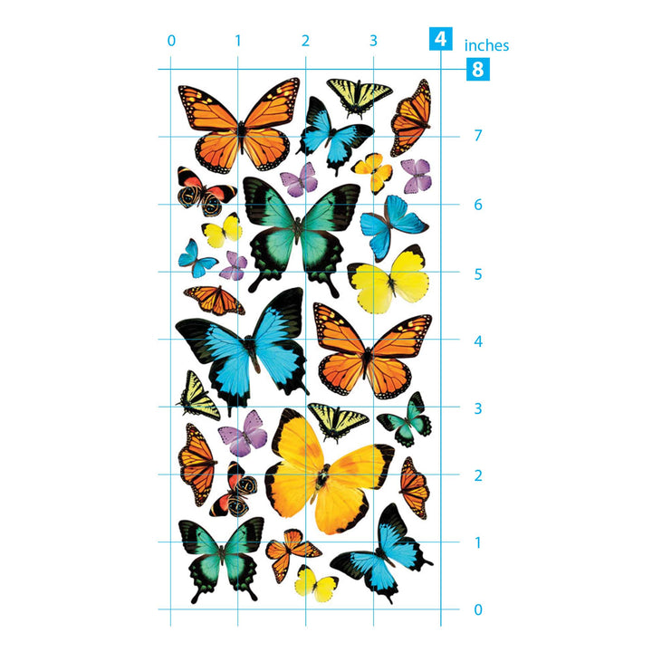 Decorative Stickers - Butterflies - Large