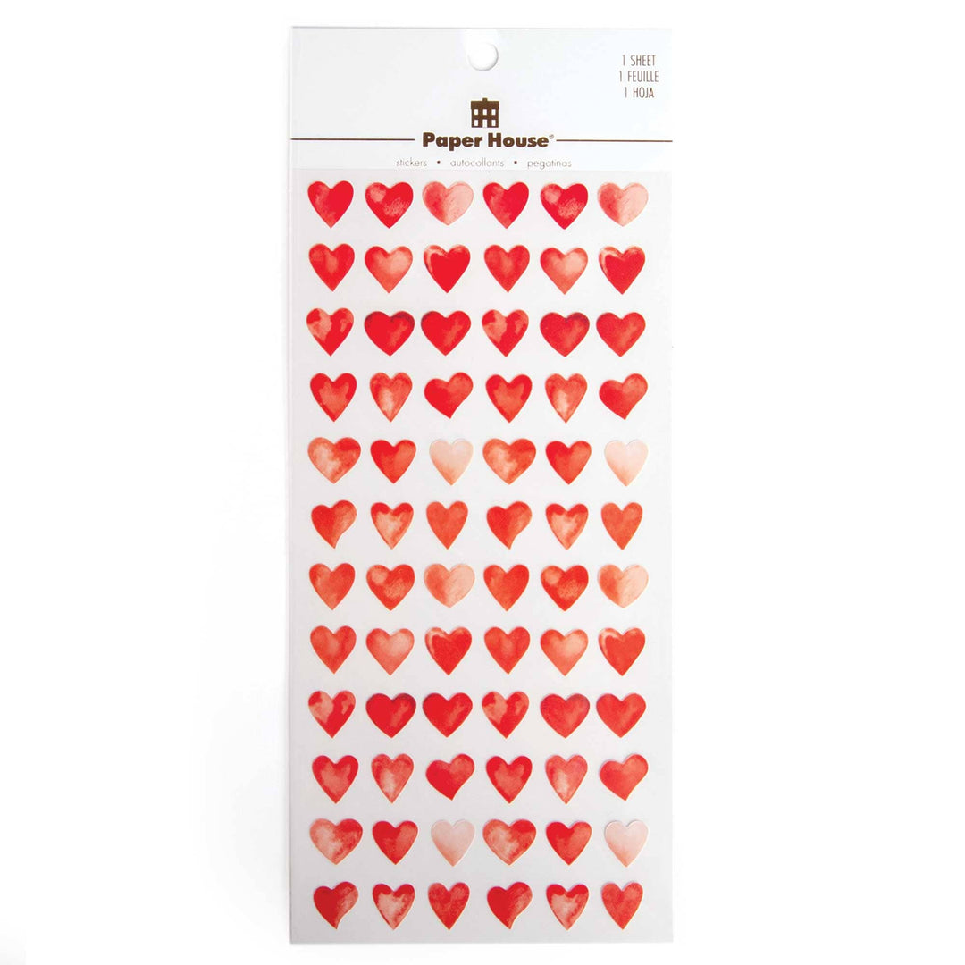 Decorative Stickers - Red Hearts
