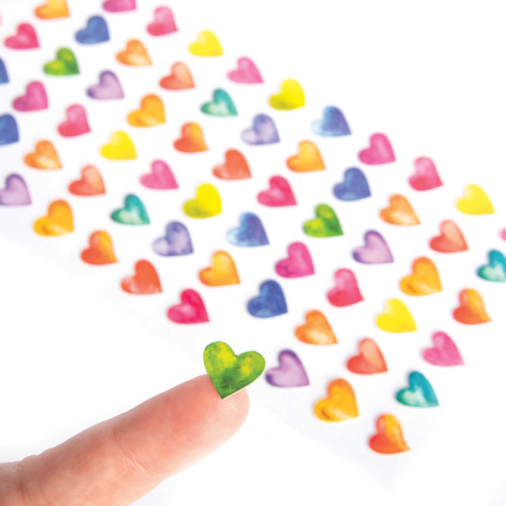 Decorative Stickers - Bright Hearts