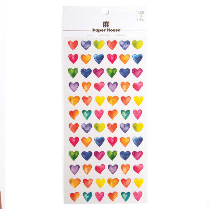 Decorative Stickers - Bright Hearts