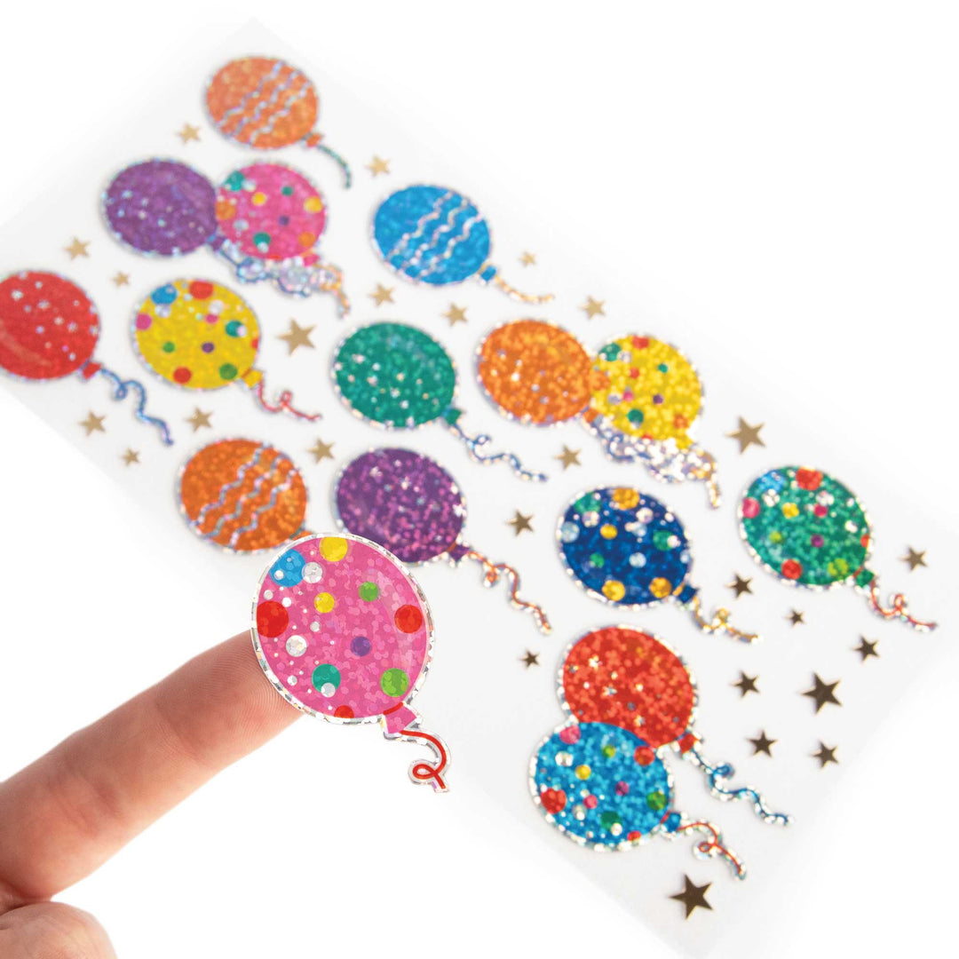 Decorative Stickers - Holographic Foil Birthday Balloons