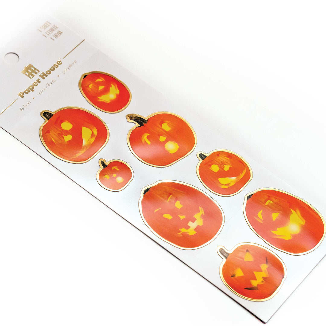 Foil Scrapbook Stickers - Jack O&