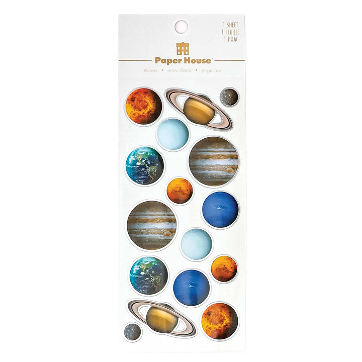 Foil Scrapbook Stickers - Planets