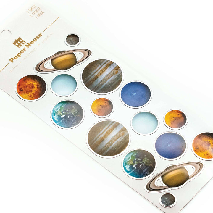 Foil Scrapbook Stickers - Planets