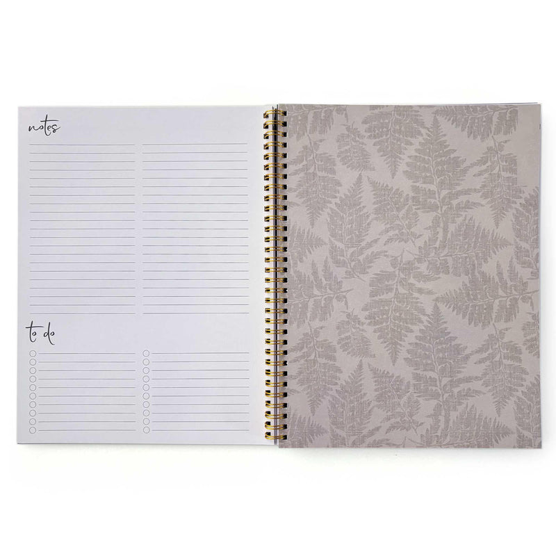 Books & Flowers 12 Month Undated Planner