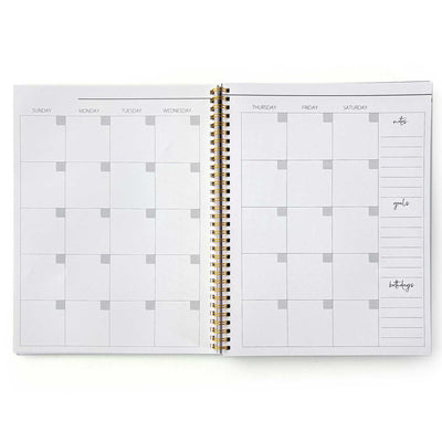 Books & Flowers 12 Month Undated Planner