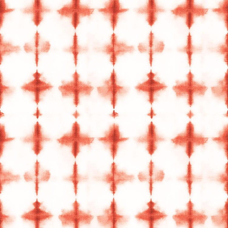 scrapbook paper featuring a red tie-dye pattern on a white background.