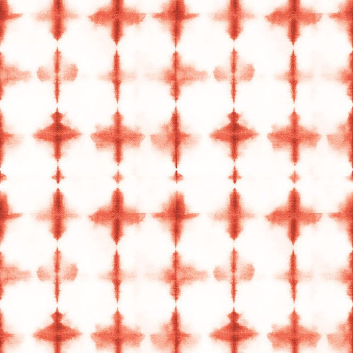 scrapbook paper featuring a red tie-dye pattern on a white background.