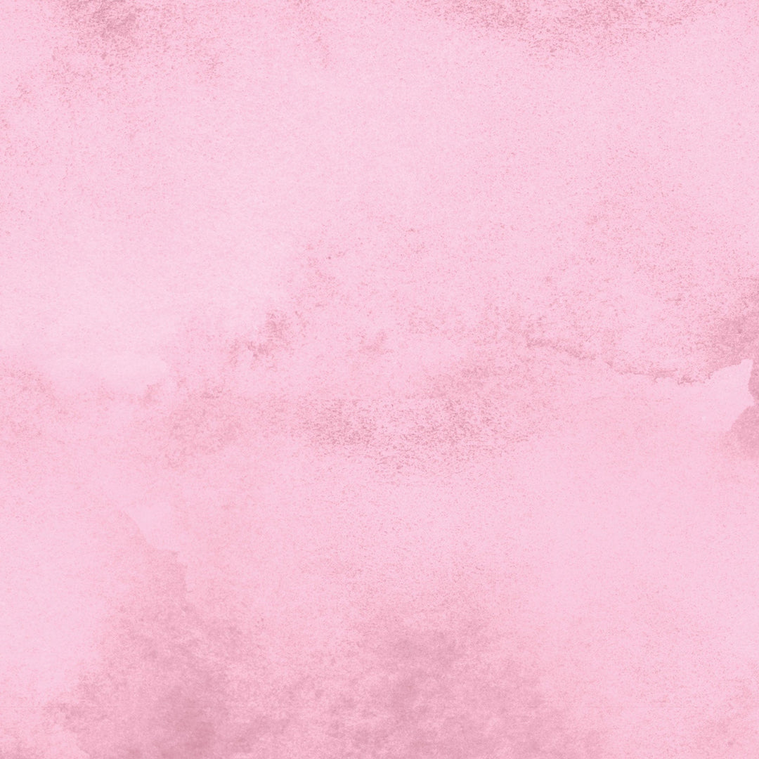 P-2370E - Pink  Watercolor Hearts 12 x 12 Paper - Soft pink textured watercolor background with subtle wash effects and mottled patterns throughout