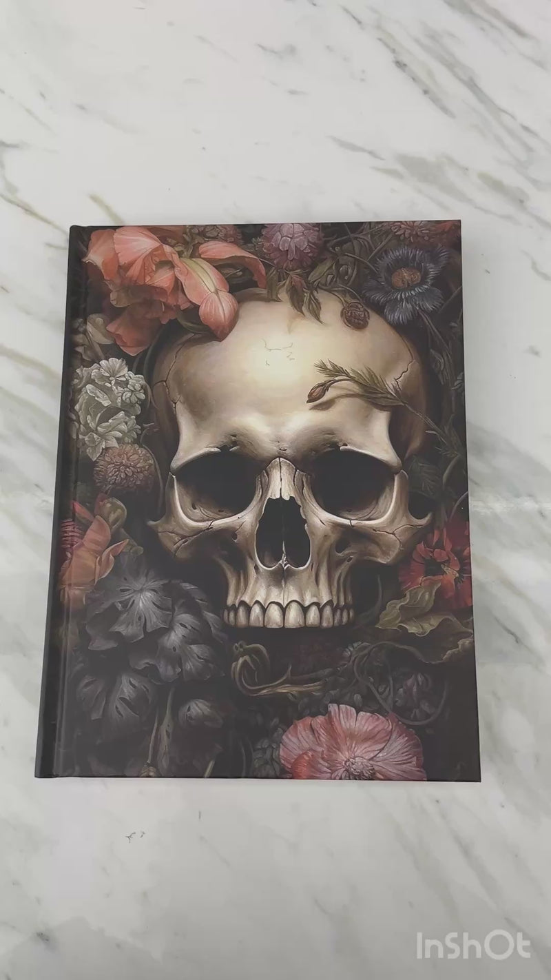 Skull & Flowers - Lined Journal